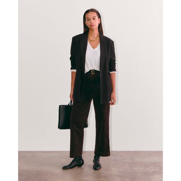 Everlane The Corduroy Wide-Leg Pant in Black 0 NWT - Picture 9 of 9